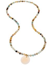 Heather Hawkins Jewelry - Rockabye Long Coin Beaded Gemstone Necklace - Lyst