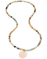 Heather Hawkins Jewelry - Rockabye Long Coin Beaded Gemstone Necklace - Lyst