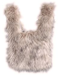 Love and Nostalgia - Frankie Fur Bag - Lyst