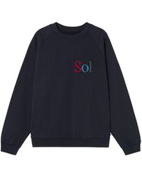 Thinking Mu - Embroidered Sol Type Pepe Sweatshirt - Lyst