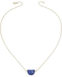 Heather Hawkins Jewelry - Luna Moon Shaped Gemstone Necklace - Lyst