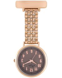 Bermuda Watch Company - Annie Apple Link Bracelet Nurse Fob Watch - Lyst