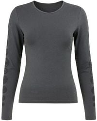 Conquista - Long Sleeve Stretch Jersey Top With Print Detail - Lyst