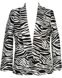 Jennafer Grace - Zebra Shawl Collar Blazer - Lyst