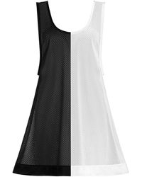 Kim Foley - Half & Half Beach Cover-Up Athletic Mesh Dress - Lyst