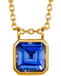 Juvetti - Margo Necklace Set With Sapphire - Lyst