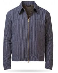 Stovaria - Handwoven Kala Cotton Stripes Jacket - Lyst