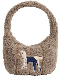 Lost Pattern - Pan Pan Half Moon Shearling Bag - Lyst