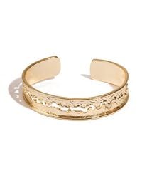 Ebru Jewelry - Golden Wave Cuff Adjustable Bracelet - Lyst