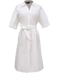 Smart and Joy - Cotton Shirt Dress With Bat Sleeves - Lyst