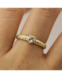 VicStoneNYC Fine Jewelry - Lovely Bubble Heart Solid Ring - Lyst