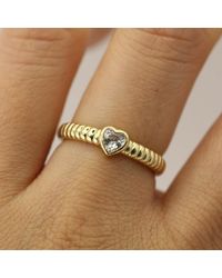 VicStoneNYC Fine Jewelry - Lovely Bubble Heart Solid Ring - Lyst