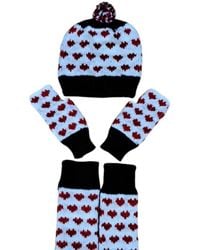 Springmoonatelier - Handmade Wool Hat, Gloves, And Socks Set - Lyst