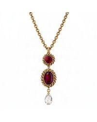 Vstyle - Florentine Baroque Crystal Drop Necklace - Lyst