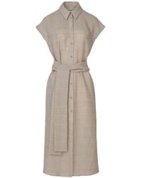 The Summer Edit - Neutrals Tatum Luxe Linen Shirt Dress - Lyst