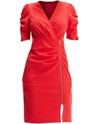 Smart and Joy - Jersey Dress With Zip Side - Lyst