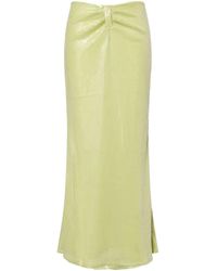 Amy Lynn - Riva Lime Sequin Maxi Skirt - Lyst