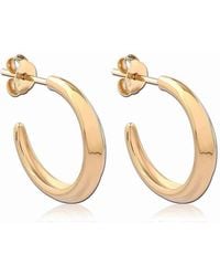Astor & Orion - Crescent Everyday Hoops Small - Lyst