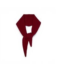 Loom & Cove - 100% Cashmere Ribbed Triangle Scarf - Lyst