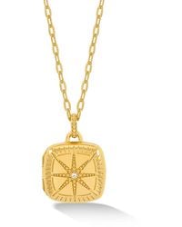 Dower & Hall - Sapphire Stellar Locket - Lyst
