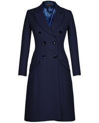 Seren London - Classic Double-Breasted Coat - Lyst