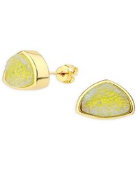 Saachi - Druzy Stone Studded Earrings - Lyst