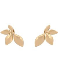Ebru Jewelry - Divine Leaf Dance Stud Earrings - Lyst