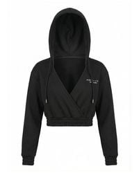 Revyve Active - Cropped V-Neck Hoodie - Lyst