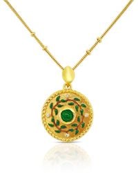 GEM BAZAAR - Emerald Birthstone Mythology Pendant - Lyst