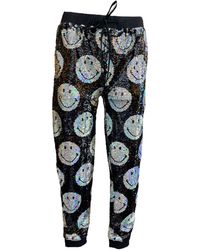 Any Old Iron - Iridescent Smiley Sequin Joggers - Lyst