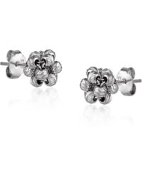 Spero London - Sterling Dorissa Beaded Stud Earring - Lyst