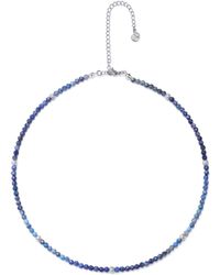 Seven Saints - Oracle Of The Deep, Lapis Lazuli Choker Necklace, Rhodium - Lyst