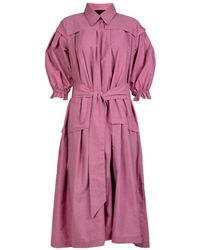 NUMBAT - Eleonor Cotton Shirt Dress With Belt - Lyst