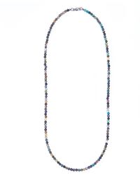 Shar Oke - Neutrals Chrysocolla Gemstone Beaded Necklace - Lyst