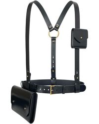 Haute Cuir - Leather Double Bag Harness - Lyst