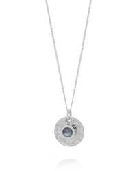 Nellou Jewellery - Labradorite Luna Disc Necklace - Lyst