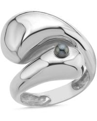 LINYA JEWELLERY - Bersa Large Pearl Ring - Lyst