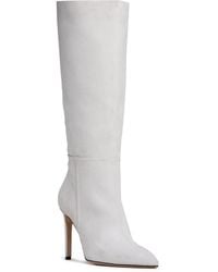 Beautiisoles by Robyn Shreiber Made in Italy - Neutrals Yara Off- Tall High Heels Suede Boot - Lyst