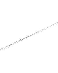 Spero London - Love Heart Sterling Chain Bracelet - Lyst