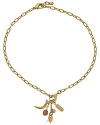 Loni Paul Jewelry - Peach Moonstone Talisman Drop Necklace - Lyst