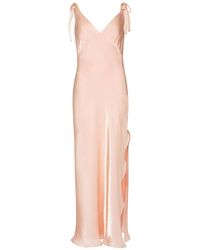Roses Are Red - Neutrals Joy Dress In Peach - Lyst