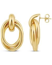 SHYMI - Twisted Oval Drop Earrings - Lyst