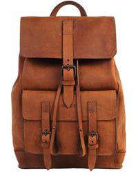 THE DUST COMPANY - Leather Backpack In Heritage Brown - Lyst