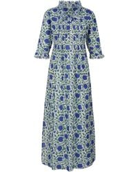 At Last - Cotton Annabel Maxi Dress - Lyst