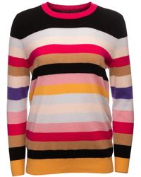 Loop Cashmere - Relaxed Cashmere Crew Neck Sweater In Stripe - Lyst