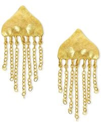 Ottoman Hands - Melia Chain Stud Earrings - Lyst