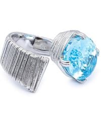 German Kabirski - Velis Open Ring With Natural Oval Cut Topaz - Lyst