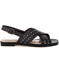 Rag & Co - Calluna Stud Embellished Buckled Flats - Lyst