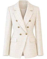 Nuvv Collection - Modern Casual Button Tweed Jacket - Lyst