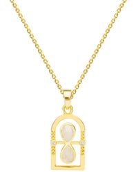 Lavani Jewels - Goldplated The Hourglass Necklace - Lyst